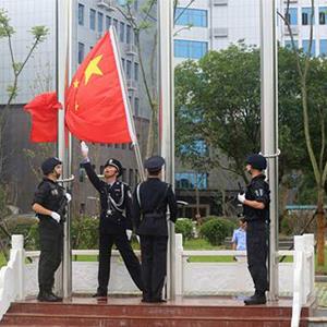 湖南常德市公安局升旗典礼